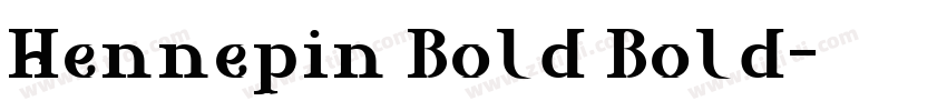 Hennepin Bold Bold字体转换